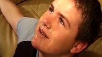 Hungry stud on a cum eating compilation