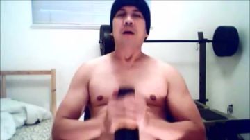 Horny man loves to masturbate solo
