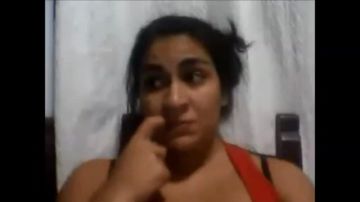 Spunky Argentinian teen enjoying a webcam chat