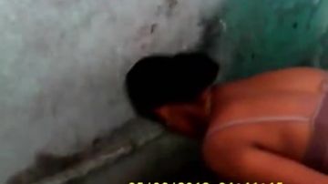 Sexy Pakistani woman taking a shower