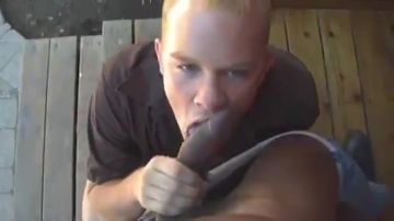 White boy takes gigantic black cock
