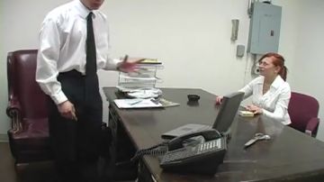 Tattooed redhead gets dick