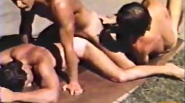Man with mustache fucks ass