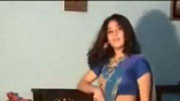 Young teen babe dances
