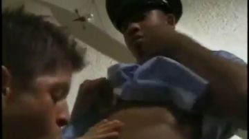 Black police officer fucks suspect