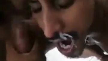 Asian dude administers blowjob and eats cum