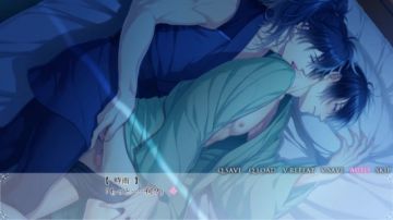 Asian cartoon features two males making love on the bed