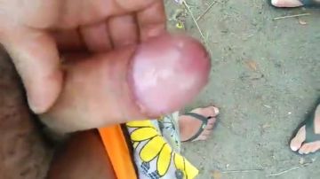 POV handjob with a stubby cock