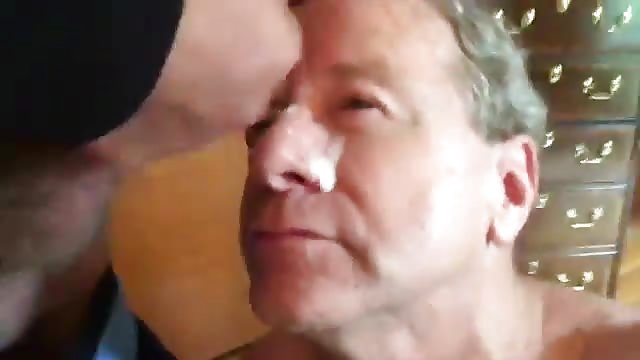 Man on man cum shots